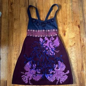 Free People Dream of Paradise tank mini dress